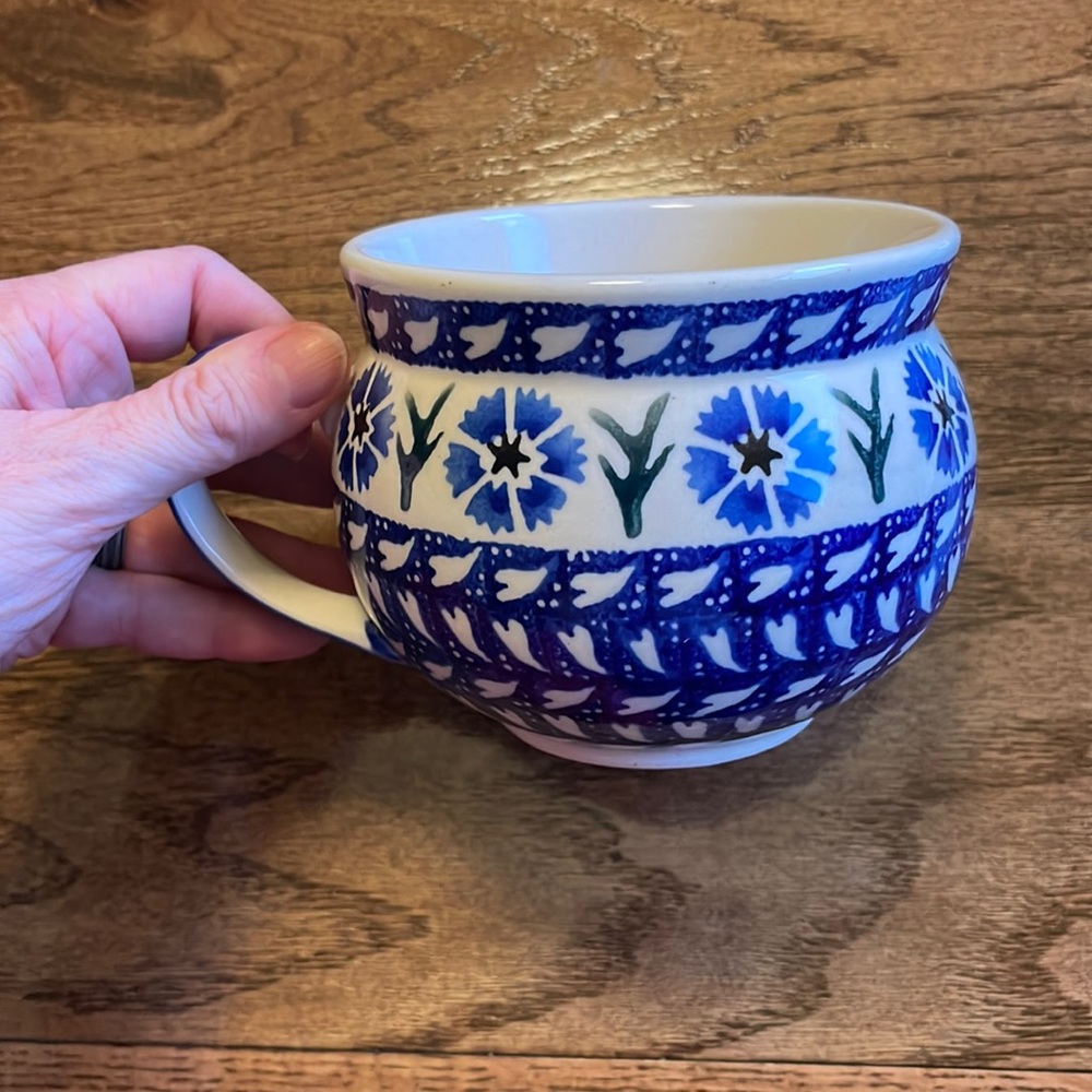 Polish Pottery Oversized Mug
